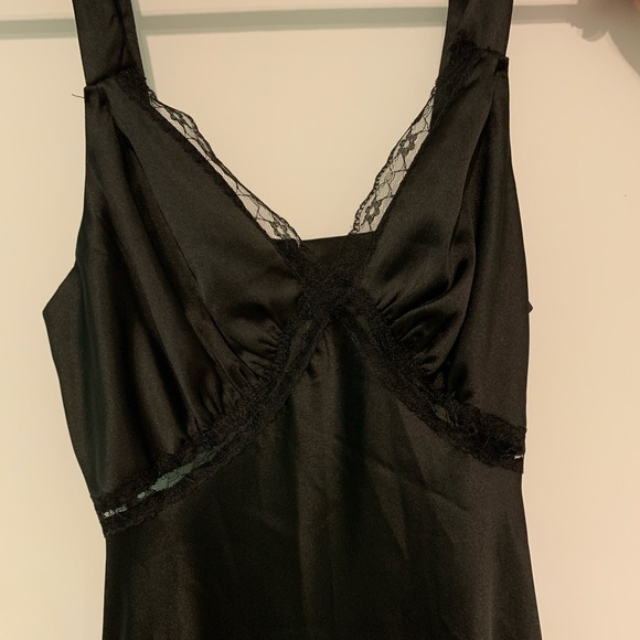 NEVER WORN Envy & Grace Black Silk Midi Dresss - Picture 2 of 5